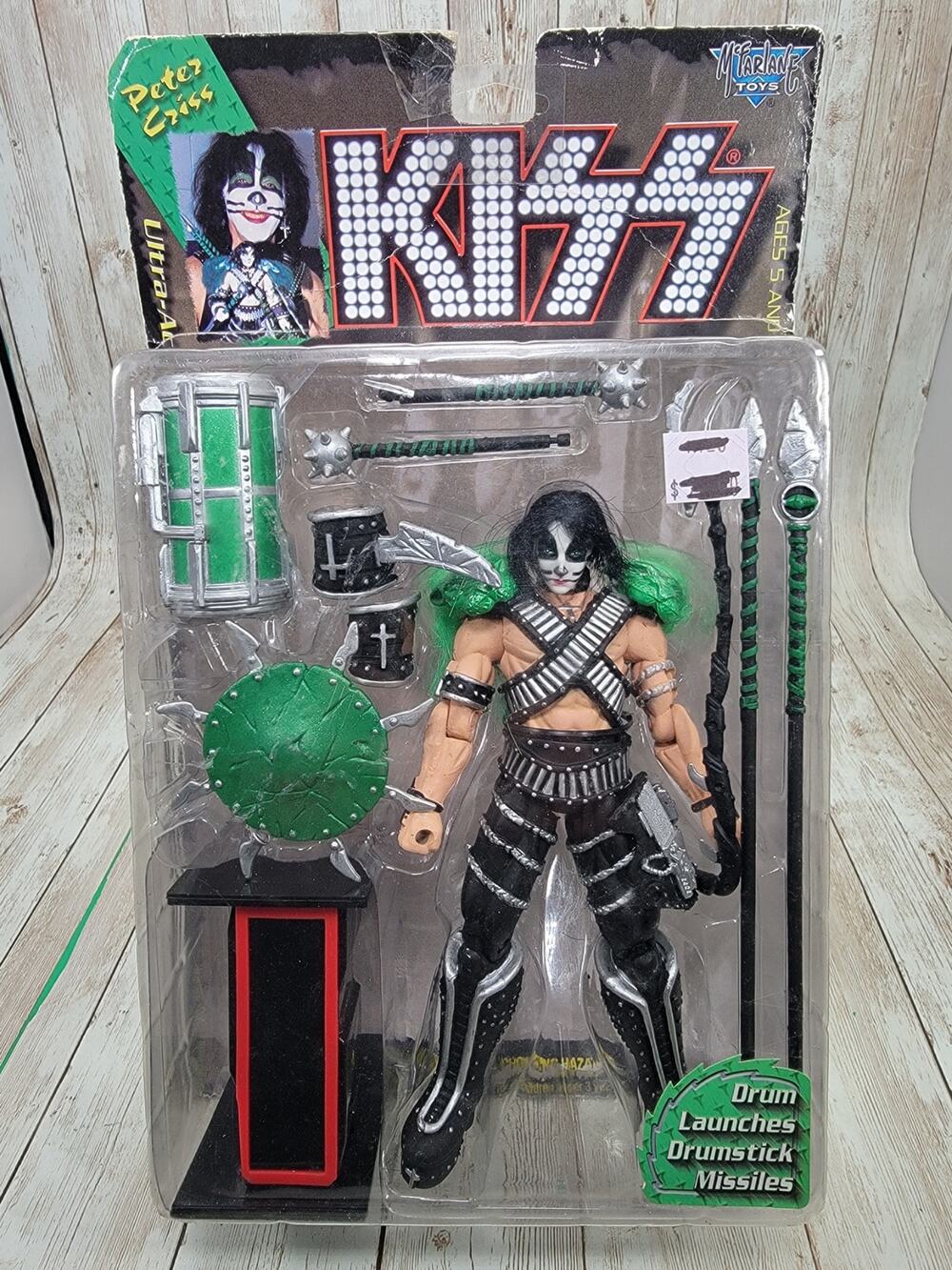 KISS Peter Criss Ultra Action Figure - McFarlane Toys 1997 Sealed